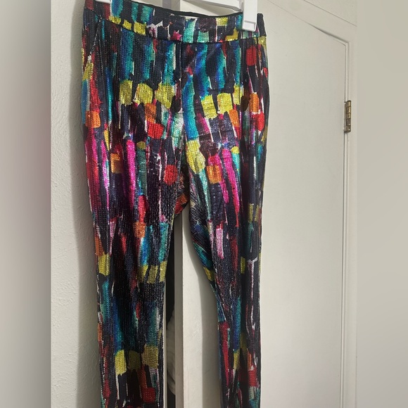 2 piece multi-color pant suit - Picture 7 of 8